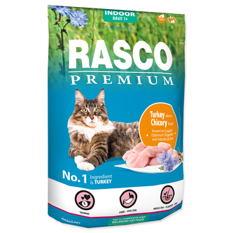 RASCO Premium Cat Kibbles Indoor, Turkey, Chicori Root