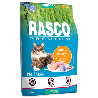 RASCO Premium Cat Kibbles Indoor, Turkey, Chicori Root