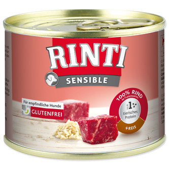 Konzerva RINTI Sensible hovězí + rýže