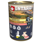 Konzerva ONTARIO Puppy Chicken Pate Flavoured With Spirulina And Salmon Oil