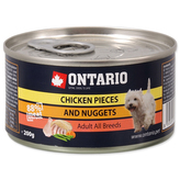 Konzerva ONTARIO Dog Chicken Pieces + Chicken Nugget