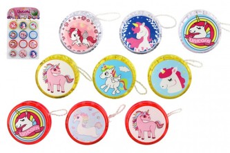 Jojo jednorožec svítící plast 5,5cm na baterie 4 barvy
