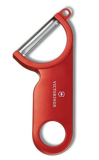 ŠKRABKA NA BRAMBORY VICTORINOX, ČERVENÁ 15,5CM