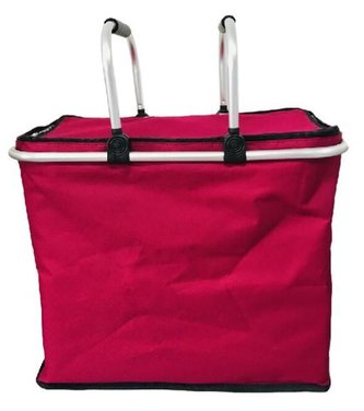 KOŠÍK NÁKUPNÍ  SKLÁDACÍ TERMO 47X26X39CM ČERVENÁ