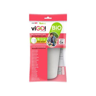 KELÍMEK PAPÍROVÝ BÍLÝ VIGO! 400ML 6KS