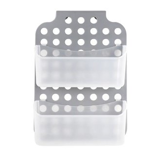 POLIČKA DO KOUPELNY ZÁVĚSNÁ 35,5X25,5X12,4CM,PLAST