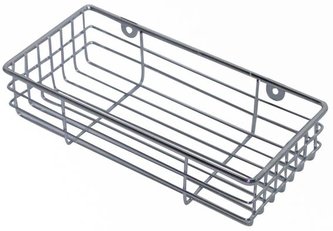 polička obdélníková drátěná 25 x 12 x 6 cm