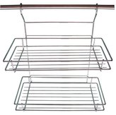 Polička závěsná kuchyňská 2 patra 35 x 20 x 37,7 cm