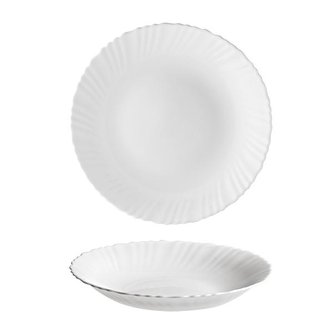 TALÍŘ POLÉVKOVÝ "TITAN", OPÁLOVÉ SKLO 22CM