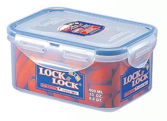 DÓZA NA POTRAVINY LOCK 15,5X11X7CM 600ML, PLAST