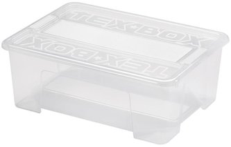 BOX ÚLOŽNÝ S VÍKEM 10L, 38X28X14CM, PLAST