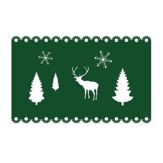 PROSTÍRÁNÍ VÁNOČNÍ OBDÉLNÍK 40X25CM PLSTĚNÉ 2ASSOR