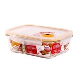 DÓZA NA POTRAVINY S PŘIHRÁDKOU SKLENĚNÁ, 950ML