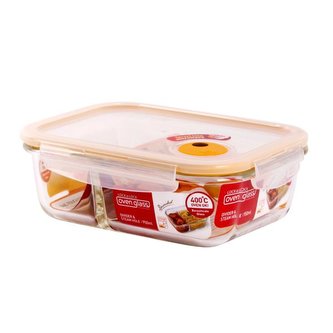 DÓZA NA POTRAVINY S PŘIHRÁDKOU SKLENĚNÁ, 950ML