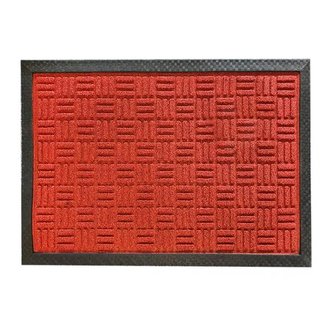 ROHOŽKA GUMA/PP ČERVENÁ 40x60CM