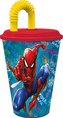 KELÍMEK S BRČKEM SPIDERMAN 430 ML, PLAST