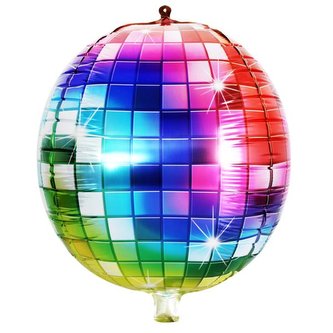 BALÓNEK DISCO KOULE 61CM FÓLIE 1ZÁVĚSNÝ OTVOR BALÓNEK DISCO KOULE 61CM FÓLIE 1ZÁVĚSNÝ OTVOR
