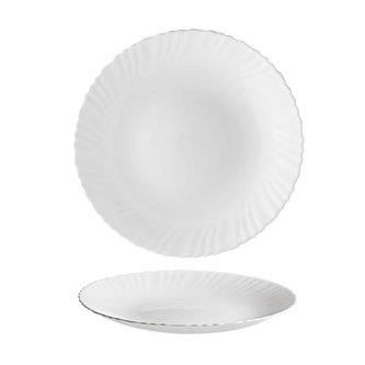 TALÍŘ JÍDELNÍ "TITAN", OPÁLOVÉ SKLO 24CM