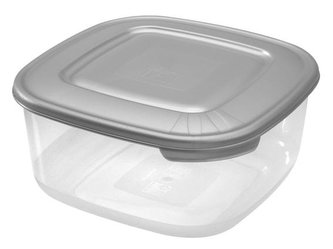 Dóza čtvercová,  objem 2,5 l,  20,5x20,5x9,5 cm
