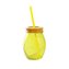 SKLENICE S VÍČKEM A BRČKEM "CITRÓN" MASON 450ML
