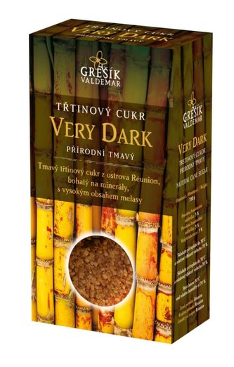 Grešík Cukr Very Dark třtinový přírodní tmavý 300 g