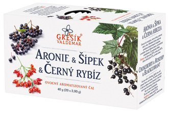 Grešík Aronie & Šípek & Černý rybíz 20 x 2,0 g