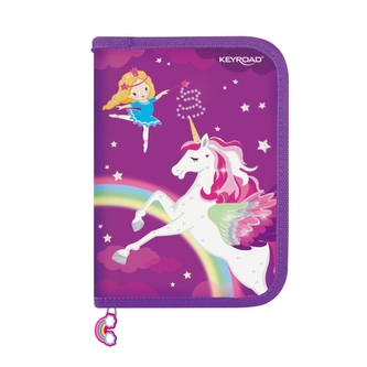 Penál KEYROAD 1 p, 1 chlp, naplněný 29ks, Jednorožec Penál KEYROAD 1 p, 1 chlp, naplněný 29ks, Jednorožec