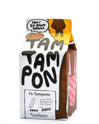 Einhorn Tampony TamTampon Super (16 ks) - hypoalergenní z bio bavlny Einhorn Tampony TamTampon Super (16 ks) - hypoalergenní z bio bavlny