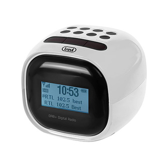 Rádio Trevi, RC 80D2 DAB WH, budík, DAB +, FM RDS, LED displej