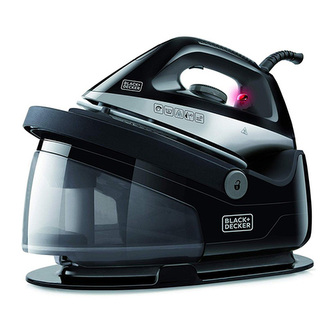 Parní generátor Black+Decker, BXSS2200E, parní, keramická žehlící plocha, 120 g/min, precisní hrot, rukojeť na přenos, 2 200 W