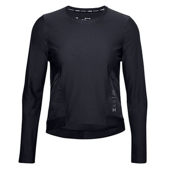 UA Run Anywhere Cropped LS-BLK, UA Run Anywhere Cropped LS-BLK | 1359797-001 | XL