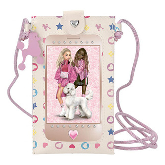 Kapsička na krk Top Model, Candy, Malia a pudl, barva béžová