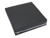 Sedák nepromokavý - tmavě šedá - 40x40x10 cm - potah na zip