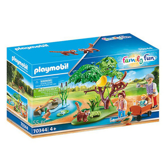 Pandy červené ve výběhu Playmobil, Zoo, 55 dílků