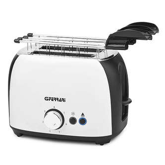 Topinkovač G3Ferrari, G1003300 Grantoast, použití s kleštěmi nebo bez, 2 x kleště, 7 stupňů opečení, 3 funkce, miska na drobky, 800 W