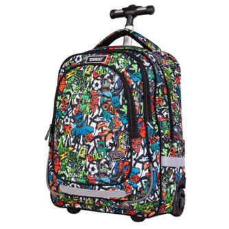 Školní batoh trolley Target, Černý, se vzory