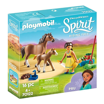 Próza s koněm a hříbětem Playmobil, Spirit Riding Free, 16 dílků