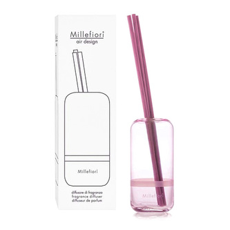 Skleněný difuzér Millefiori Milano, Air Design, Capsule, 3 tyčinky, růžový