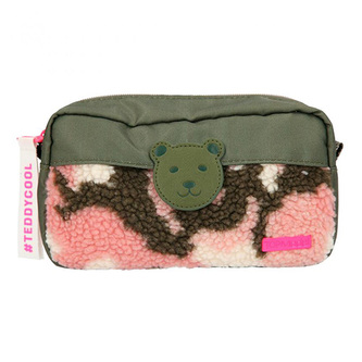 Penál taštička Top Model, TEDDYCOOL, tmavě zelená, růžová