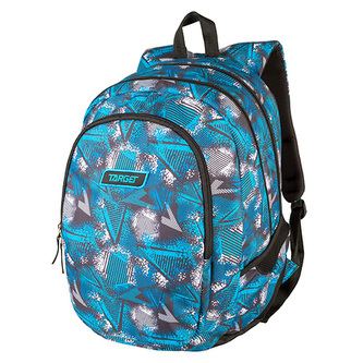 Studentský batoh Target, Modrý se vzorem