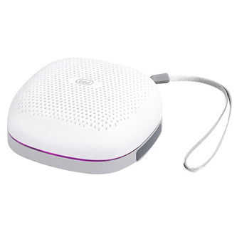 Reproduktor Trevi, XR 8A15 WH, přenosný, funkce TWS, MP3, Bluetooth, AUX IN, LED pásek, pogumovaný povrch, IPX5, vysokokapacitní lithiová baterie, 5 W