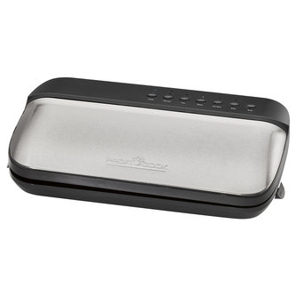 Vakuová svářečka ProfiCook, Proficook PC-VK 1134, široký svár, automatické svařování a dělení v jednom kroku, regulace výkonu, elektronický senzor Touch, 8 kontrolek, nádoba na přebytečnou tekutinu, 120 W