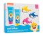 Pinkfong Baby Shark pěna do koupele Baby Shark 75 ml + 2in1 šampon a kondicionér Baby Shark 75 ml + hračka do koupele 3 ks