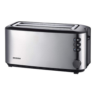 Toaster, 4 toasty, broušená ocel, SEVERIN