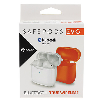 Sluchátka Meliconi, 497417 OR SAFE PODS EVO, bezdrátová, Bluetooth 5.0, True Buds, nabíjecí pouzdro