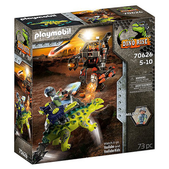 Saichania obrana robota bojovníka Playmobil, Dinosauři, 73 dílků