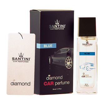 Vůně do auta SANTINI, Diamond Blue, 50 ml, 1x papírová visačka