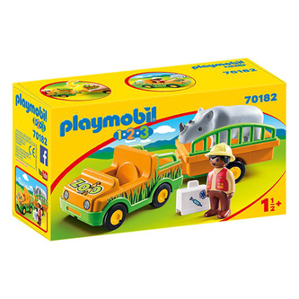 Převoz nosorožce Playmobil, 1.2.3, 5 dílků