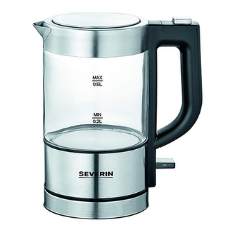 Mini rychlovarná konvice Severin, WK 3472, sklo, objem 0,5l, 1100 W