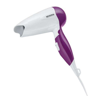 Vlasový vysoušeč Severin, HT 0156, cestovní, sklopná rukojeť, 2 rychlostní a teplotní stupně, ochrana proti přehřátí, 1200 W